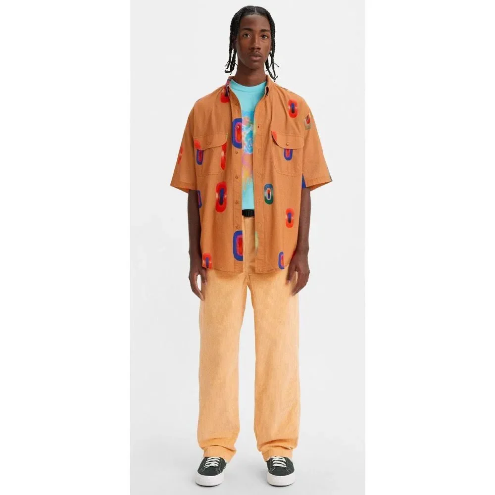 LEVI SKATEBOARD QUICK RELEASE PANT APRICOT‎ CREAM APRICOT CREAM MENS SIZE M NEW